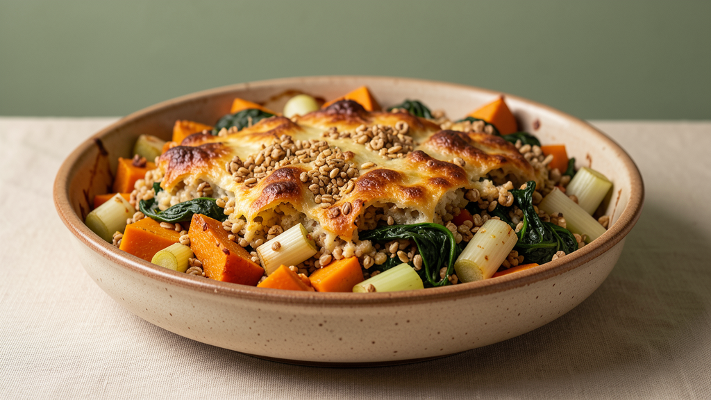 Image de couverture — Plats gratinés de céréales